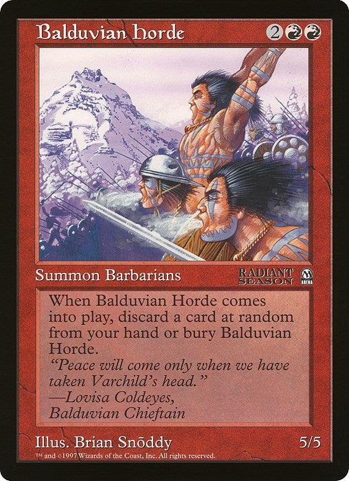 Image for Balduvian Horde (Arena League) [Oversize Cards]