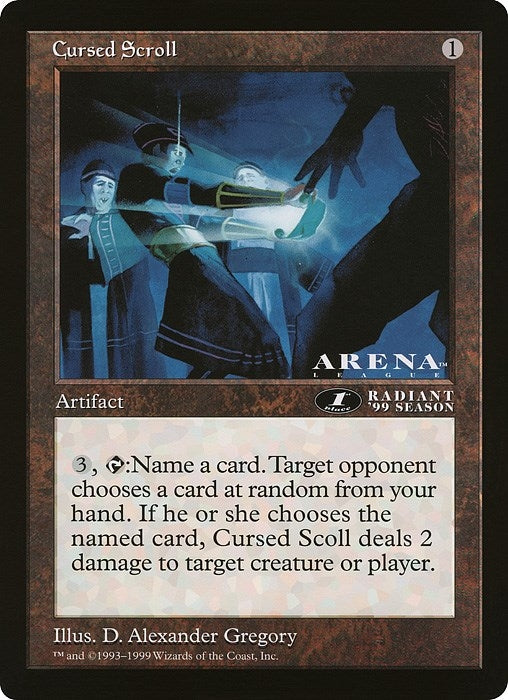 Image for Cursed Scroll (1st Place) (Arena League) [Oversize Cards]