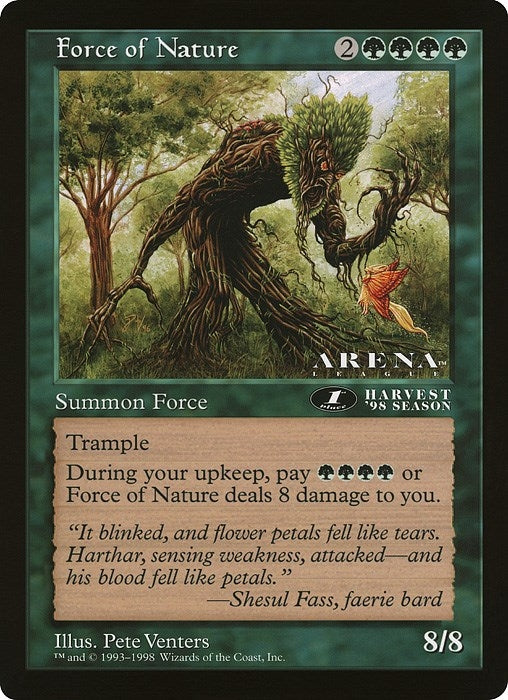 Image for Force of Nature (1st Place) (Arena League) [Oversize Cards]