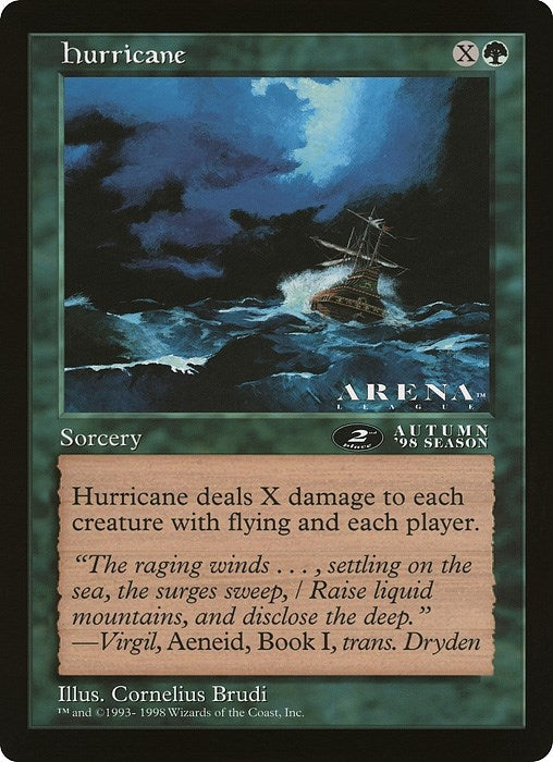 Image for Hurricane (2nd Place) (Arena League) [Oversize Cards]