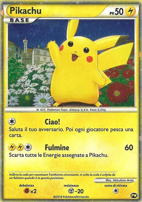 Image for Pikachu (Italian) (PW 2) [Pikachu World Collection Promos]