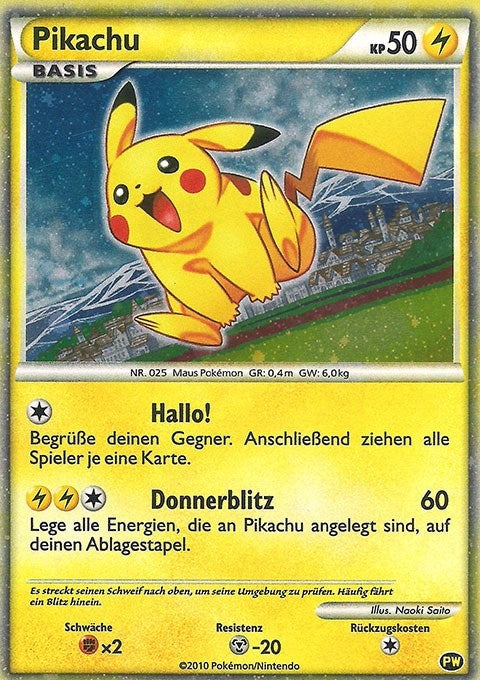 Image for Pikachu (German) (PW 6) [Pikachu World Collection Promos]