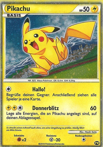 Image for Pikachu (German) (PW 6) [Pikachu World Collection Promos]