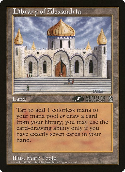 Image for Library of Alexandria (1st Place) (Arena League) [Oversize Cards]