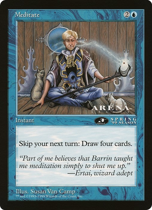 Image for Meditate (3rd Place) (Arena League) [Oversize Cards]