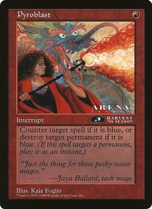 Image for Pyroblast (3rd Place) (Arena League) [Oversize Cards]