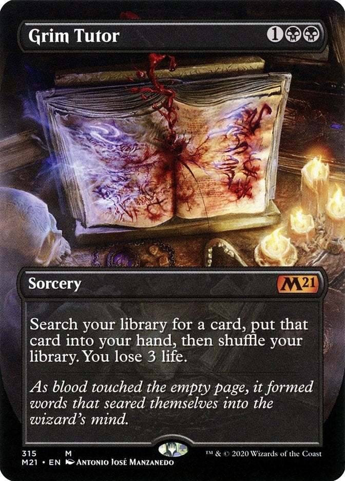 Image for Grim Tutor (Alternate Art) (315) [Core Set 2021]