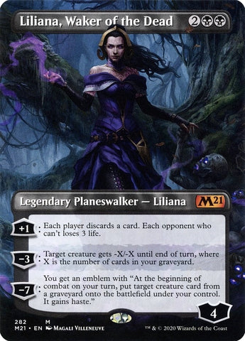 Image for Liliana, Waker of the Dead (Borderless) (282) [Core Set 2021]