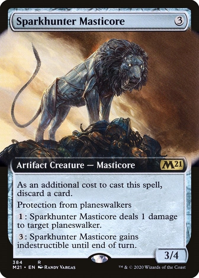 Image for Sparkhunter Masticore (Extended Art) (384) [Core Set 2021]