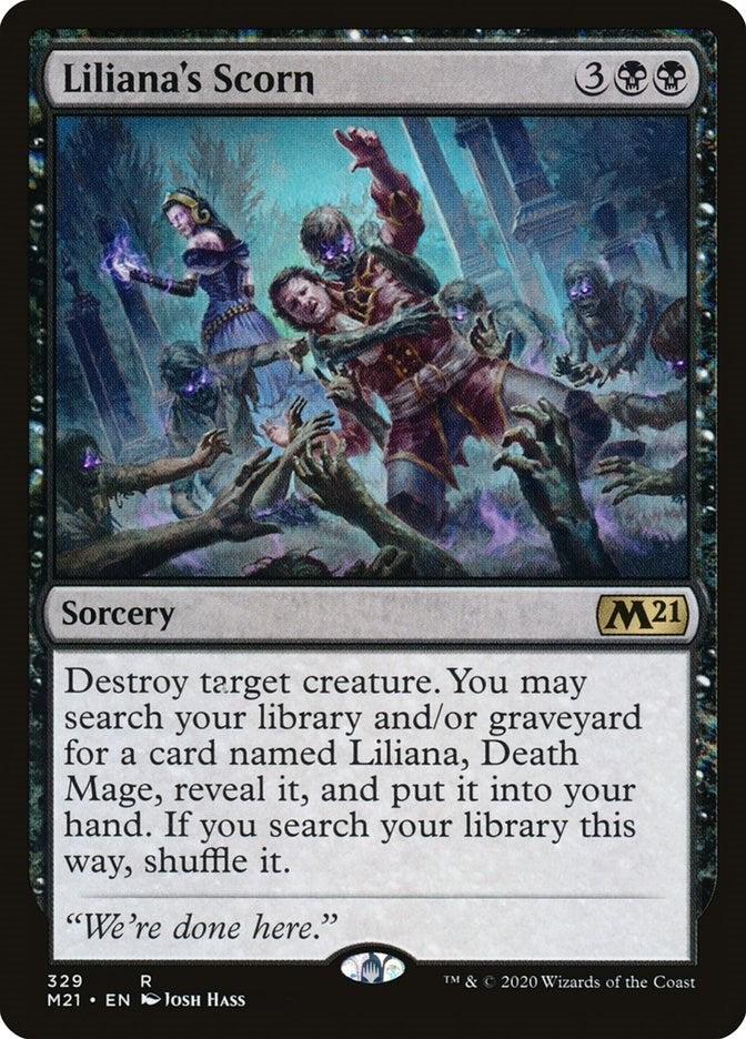Image for Liliana's Scorn (329) [Core Set 2021]