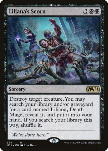 Image for Liliana's Scorn (329) [Core Set 2021]