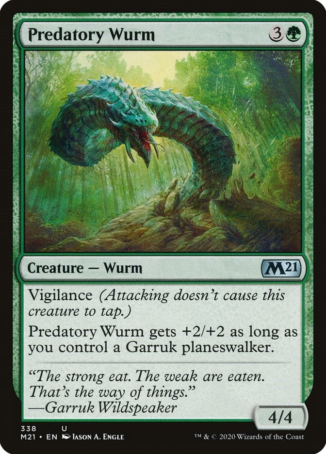 Image for Predatory Wurm (338) [Core Set 2021]