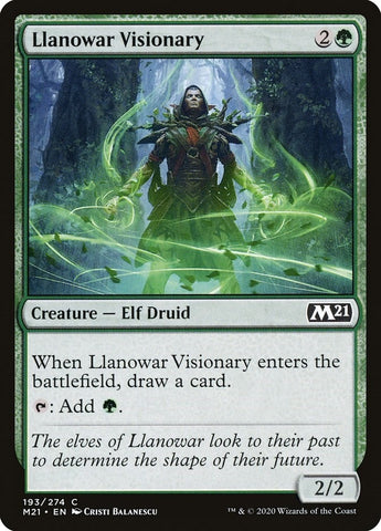 Image for Llanowar Visionary (193) [Core Set 2021]
