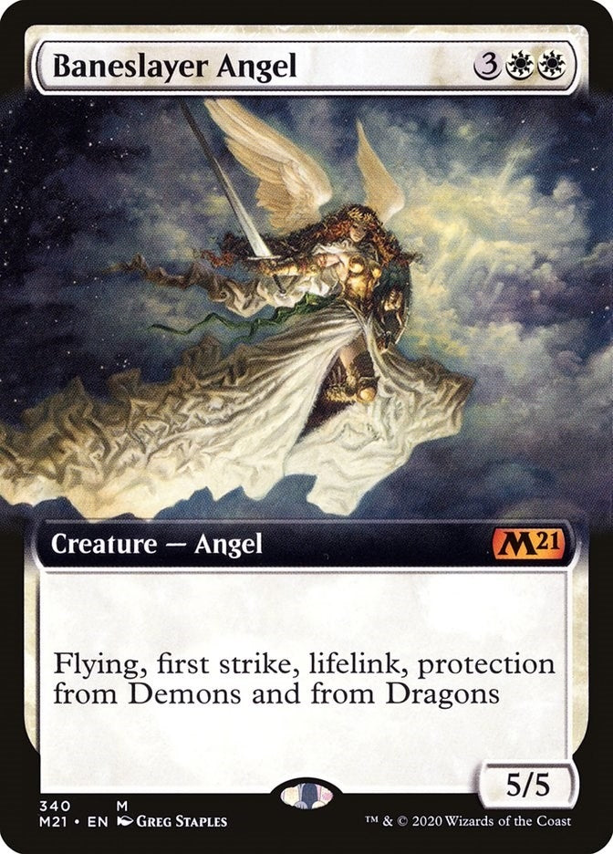 Image for Baneslayer Angel (Extended Art) (340) [Core Set 2021]