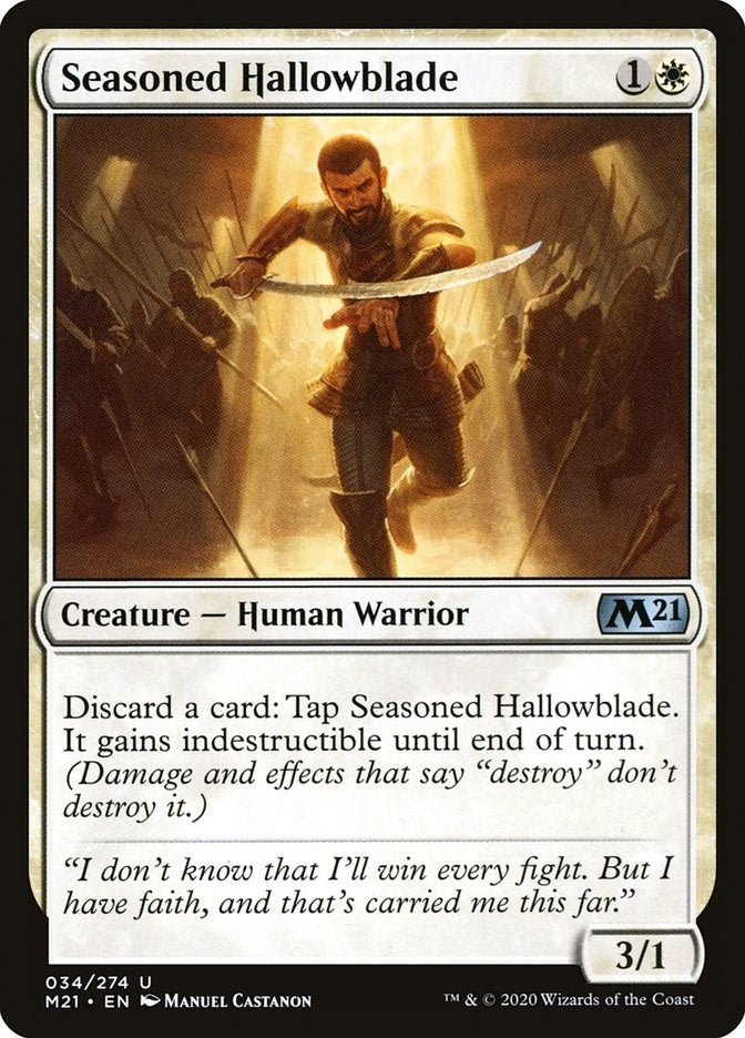 Image for Seasoned Hallowblade (34) [Core Set 2021]