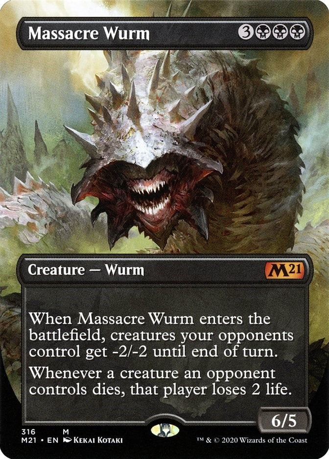 Image for Massacre Wurm (Alternate Art) (316) [Core Set 2021]