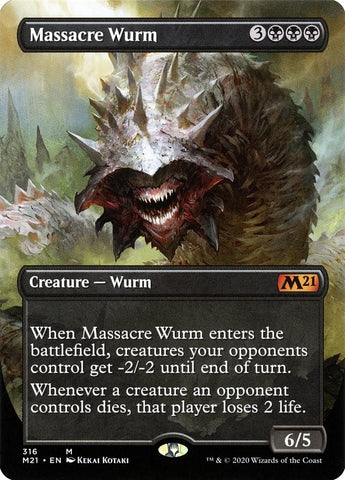 Image for Massacre Wurm (Alternate Art) (316) [Core Set 2021]