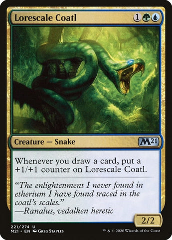 Image for Lorescale Coatl (221) [Core Set 2021]