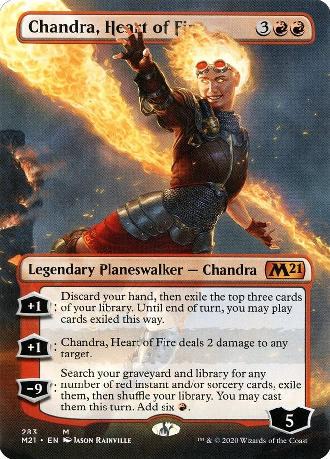 Image for Chandra, Heart of Fire (Borderless) (283) [Core Set 2021]