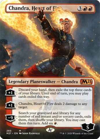Image for Chandra, Heart of Fire (Borderless) (283) [Core Set 2021]