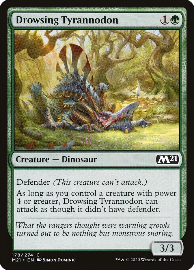 Image for Drowsing Tyrannodon (178) [Core Set 2021]