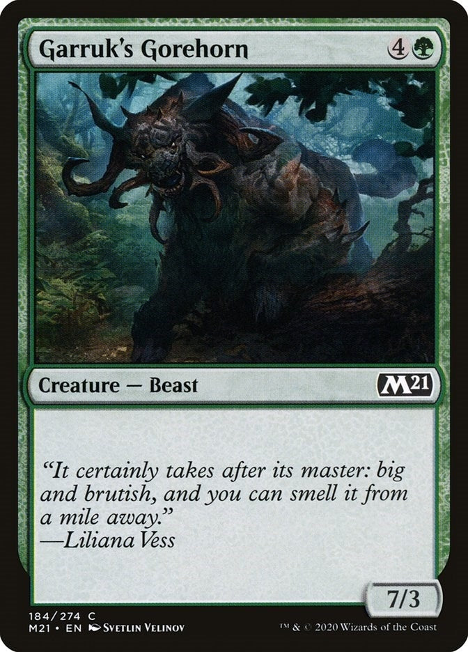 Image for Garruk's Gorehorn (184) [Core Set 2021]