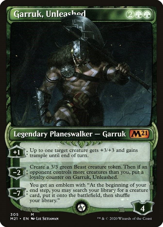 Image for Garruk, Unleashed (Showcase) (305) [Core Set 2021]