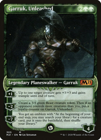 Image for Garruk, Unleashed (Showcase) (305) [Core Set 2021]