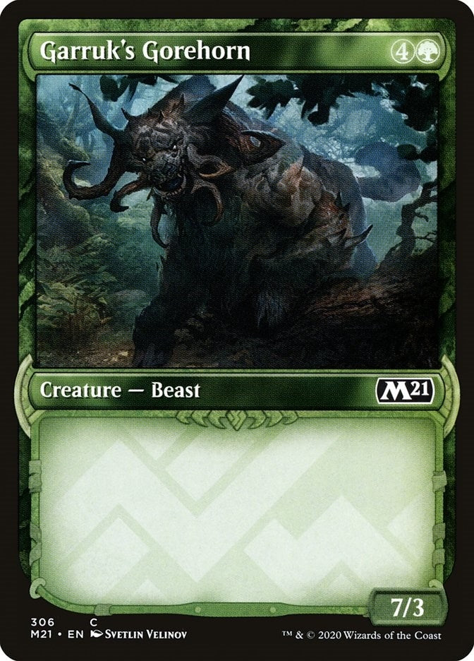 Image for Garruk's Gorehorn (Showcase) (306) [Core Set 2021]