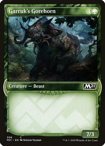 Image for Garruk's Gorehorn (Showcase) (306) [Core Set 2021]