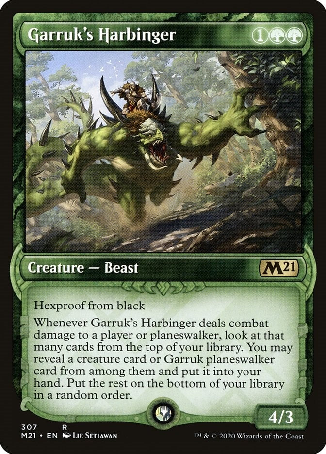 Image for Garruk's Harbinger (Showcase) (307) [Core Set 2021]