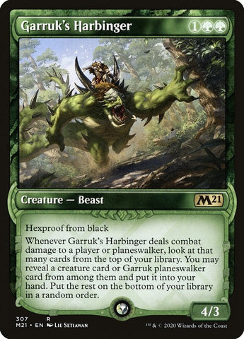 Image for Garruk's Harbinger (Showcase) (307) [Core Set 2021]
