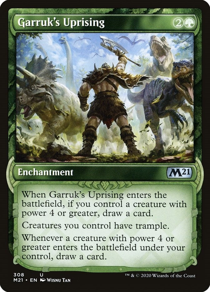 Image for Garruk's Uprising (Showcase) (308) [Core Set 2021]