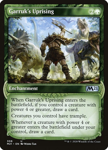 Image for Garruk's Uprising (Showcase) (308) [Core Set 2021]
