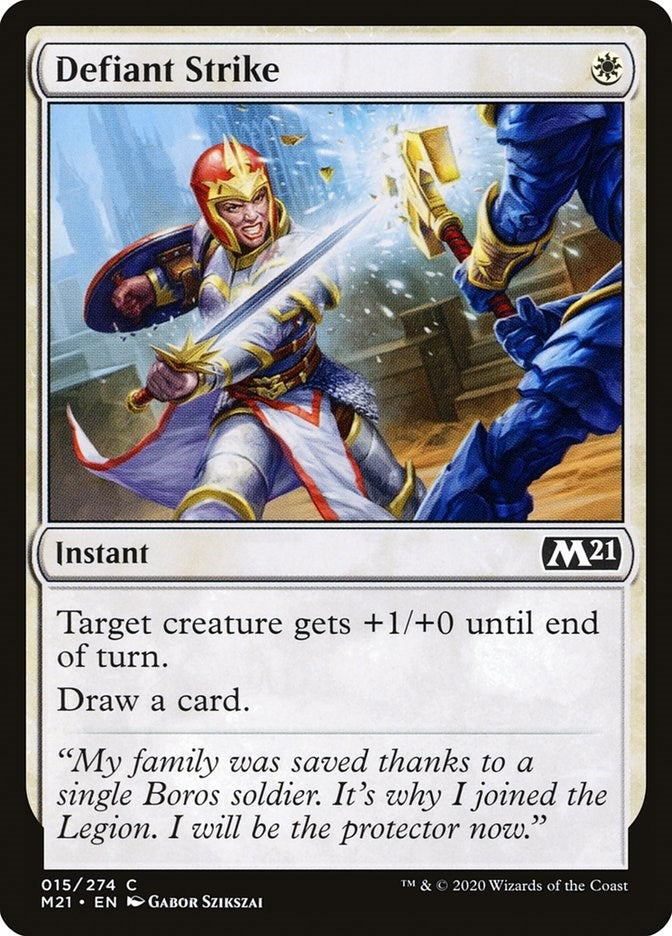 Image for Defiant Strike (15) [Core Set 2021]