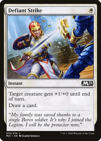 Image for Defiant Strike (15) [Core Set 2021]