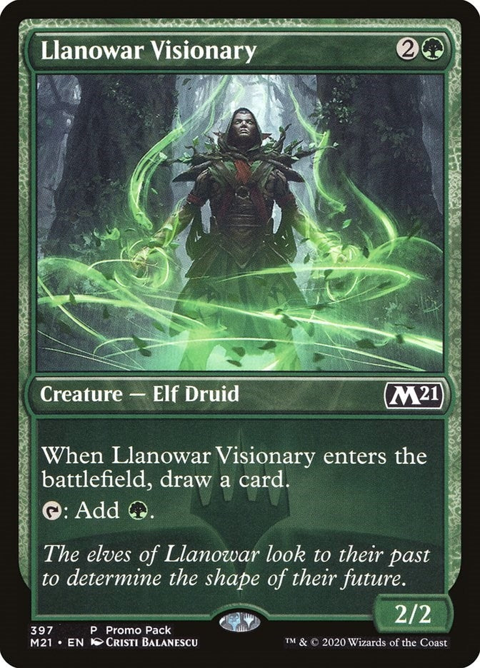 Image for Llanowar Visionary (397) [Promo Pack: Core Set 2021]