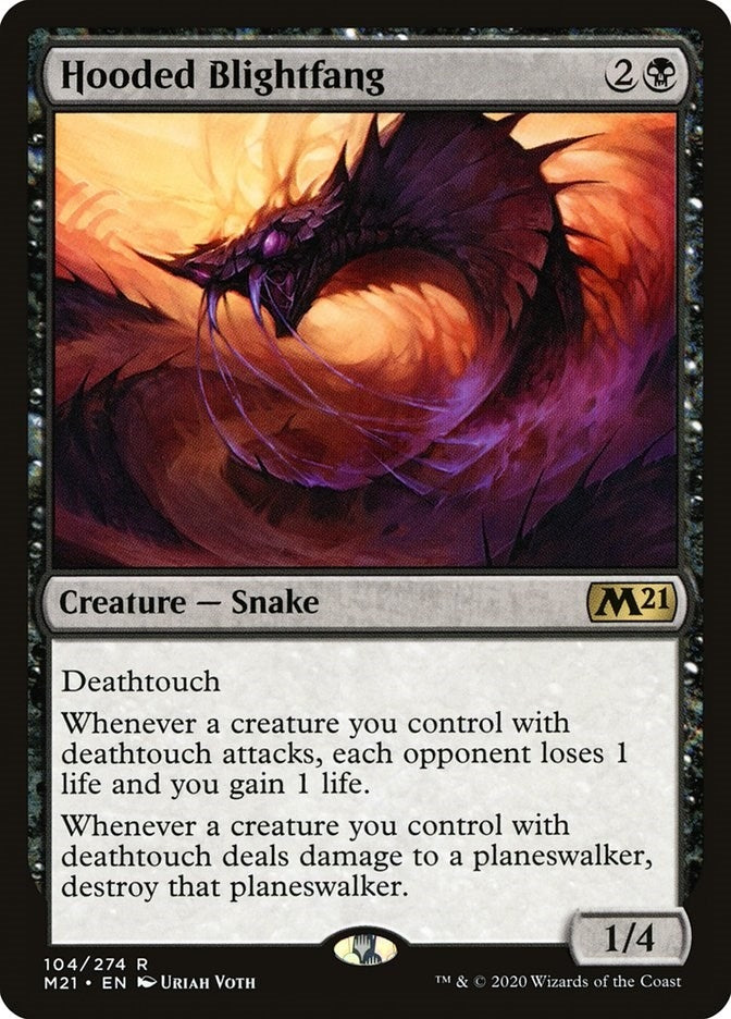 Image for Hooded Blightfang (104) [Core Set 2021]