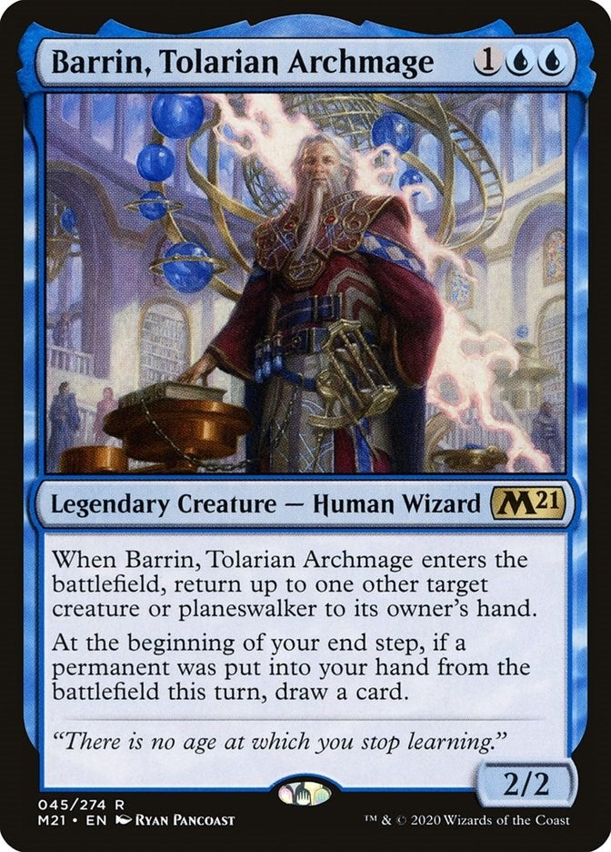 Image for Barrin, Tolarian Archmage (45) [Core Set 2021]