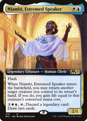 Image for Niambi, Esteemed Speaker (Extended Art) (379) [Core Set 2021]