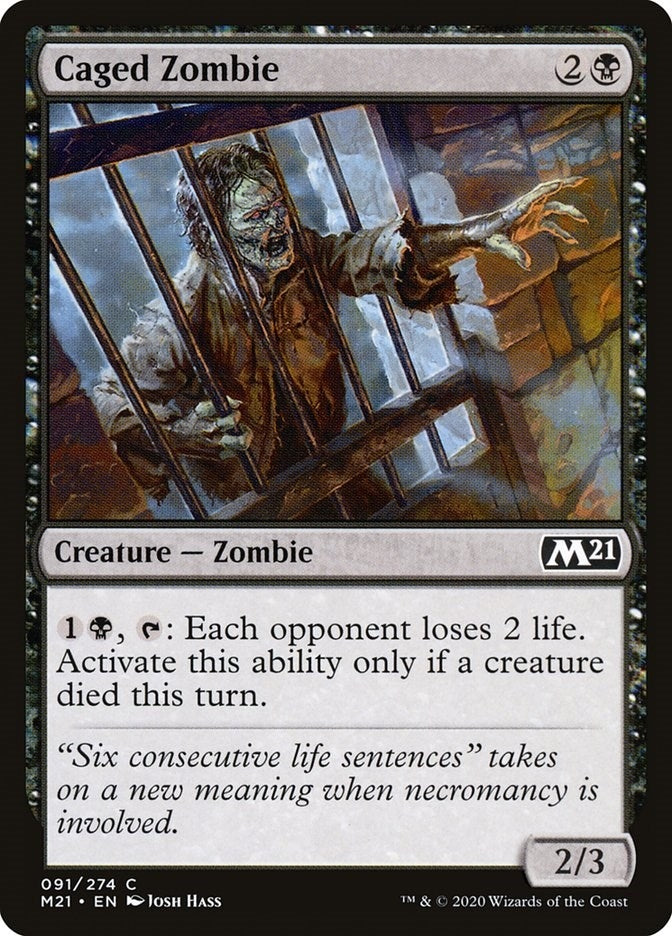 Image for Caged Zombie (91) [Core Set 2021]