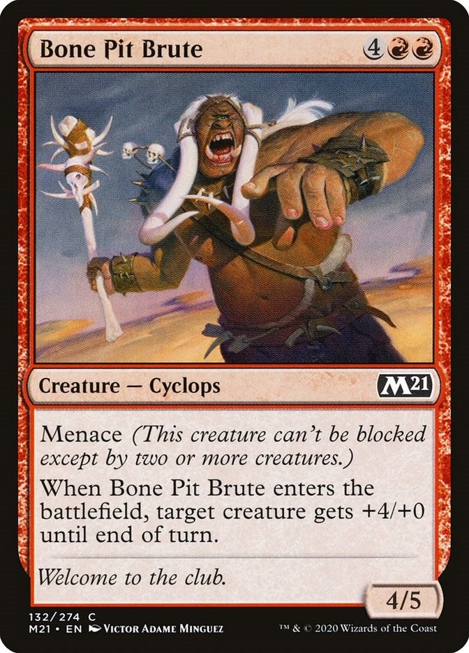 Image for Bone Pit Brute (132) [Core Set 2021]