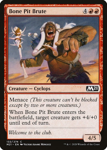 Image for Bone Pit Brute (132) [Core Set 2021]