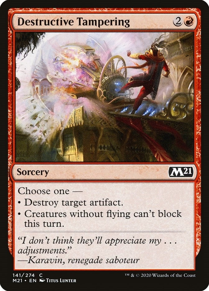 Image for Destructive Tampering (141) [Core Set 2021]