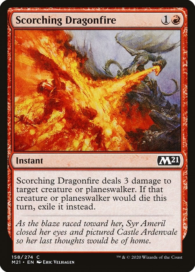 Image for Scorching Dragonfire (158) [Core Set 2021]