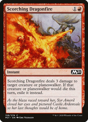 Image for Scorching Dragonfire (158) [Core Set 2021]