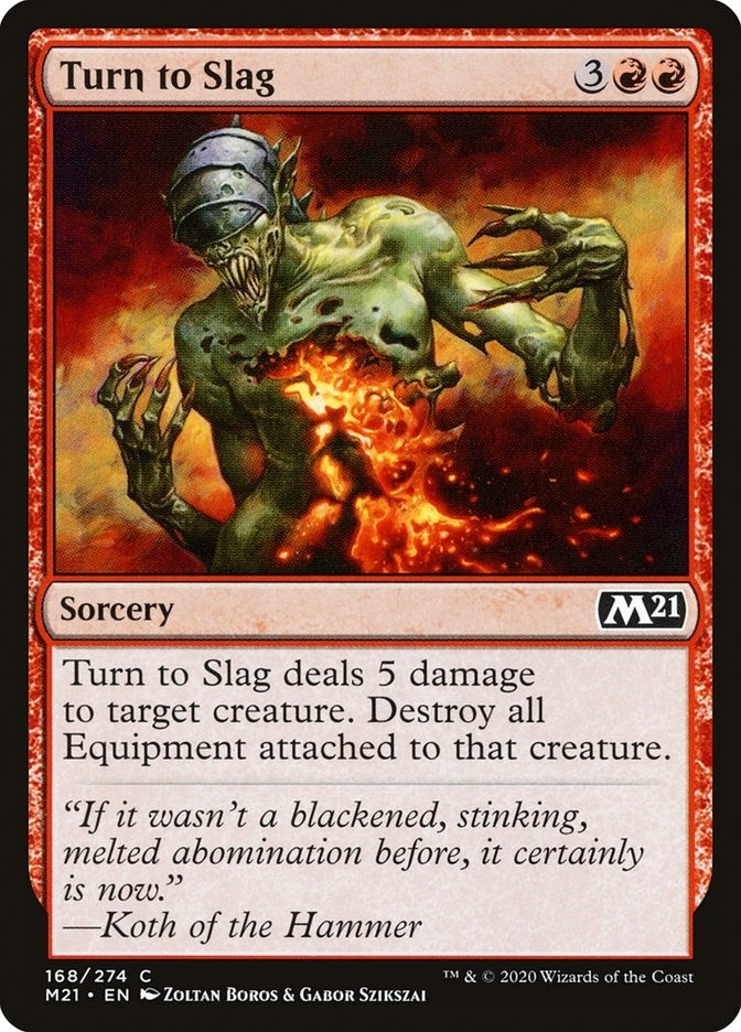 Image for Turn to Slag (168) [Core Set 2021]