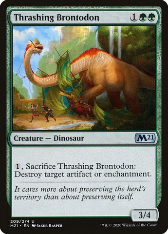 Image for Thrashing Brontodon (209) [Core Set 2021]