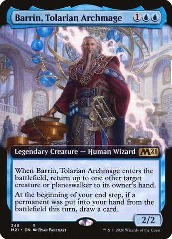 Image for Barrin, Tolarian Archmage (Extended Art) (348) [Core Set 2021]