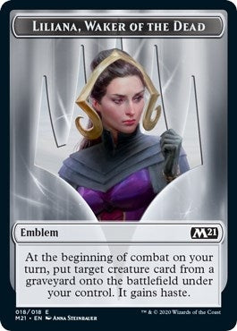 Image for Emblem - Liliana, Waker of the Dead (18) [Core Set 2021]